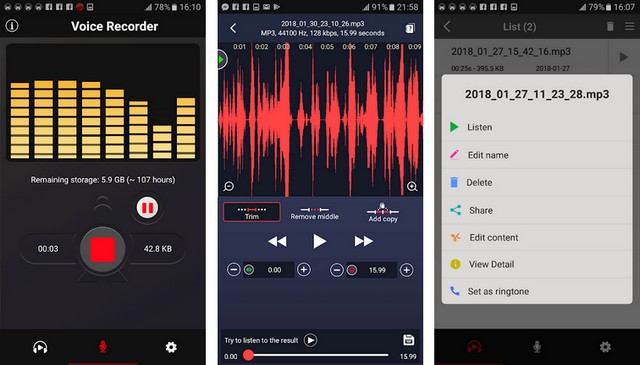 Meilleures Applications D Enregistreur Vocal Sur Android Info Android