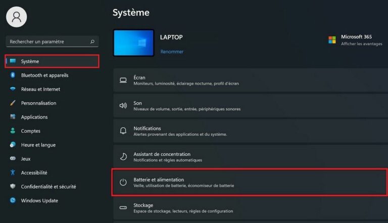 Windows 11 Comment activer le mode économie d énergie