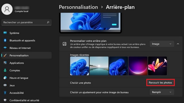 Changer L arri re plan Du Bureau Virtuel Sur Windows 11