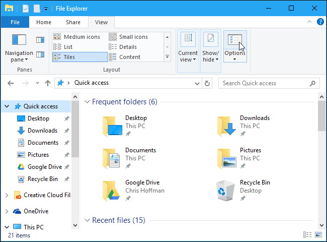 désactiver les notifications dans l'Explorateur de fichiers Windows 2