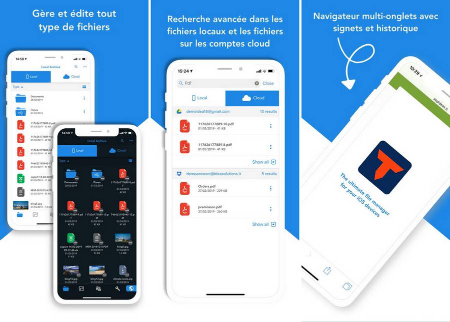 Total Files - Gestionnaire de fichier pour iPhone
