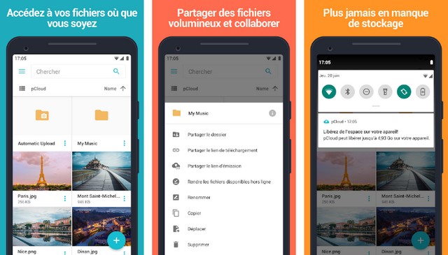 pCloud - application de stockage en nuage