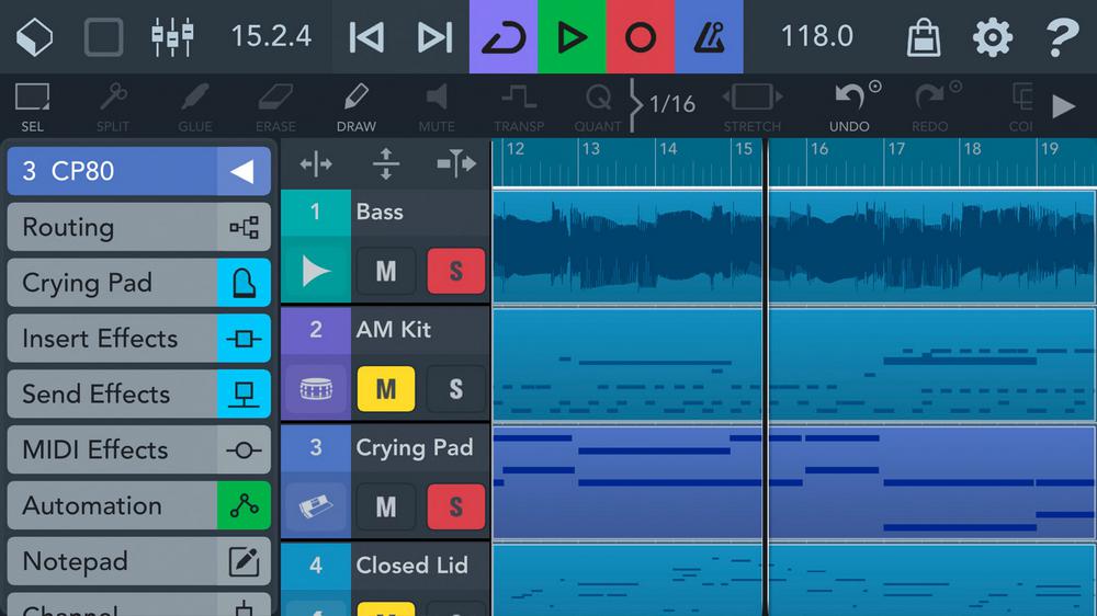 Cubasis 3 - meilleure application d'édition audio