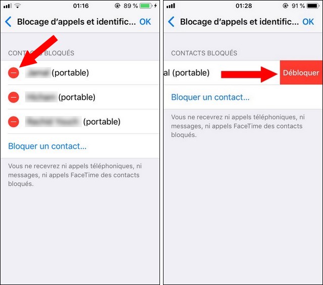 débloquer n'importe quel numéro sur iPhone