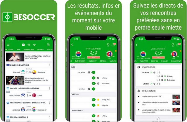 BeSoccer - application de football