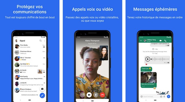 Signal Messagerie privée