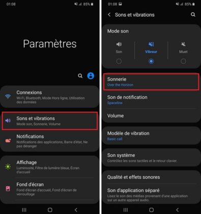 comment changer de sonnerie sur samsung a14