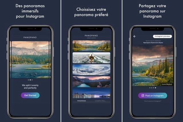 PanoPano - application de panorama pour iPhone