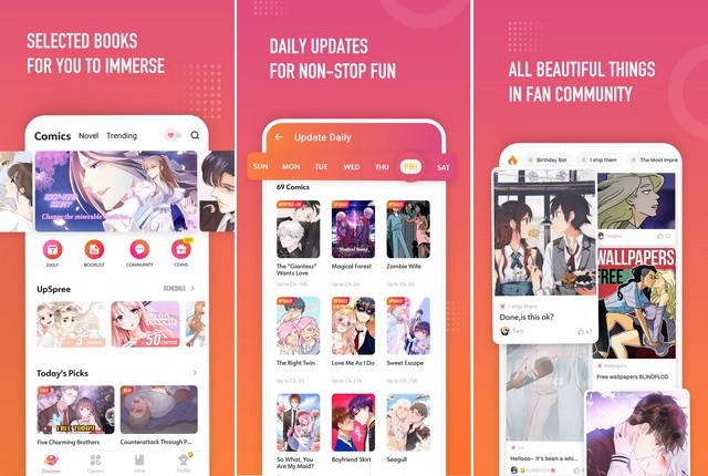 WebComics - application de manga pour iPhone