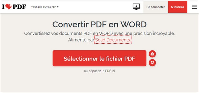 Sélectionner un fichier PDF