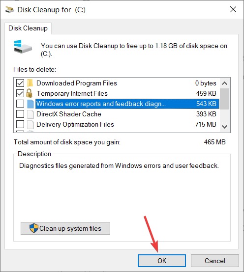 Effectuer un nettoyage de disque