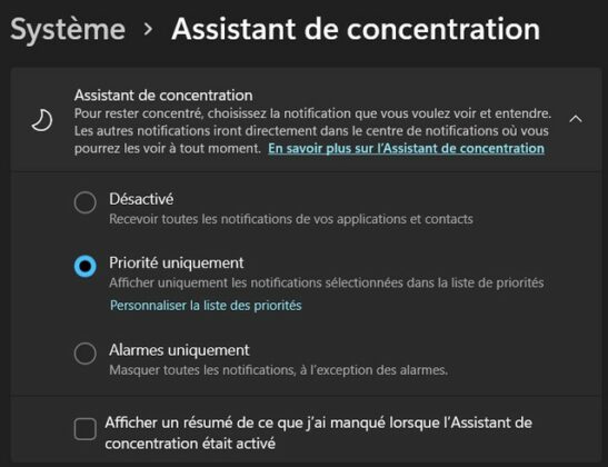 Comment Utiliser L Assistant De Concentration Dans Windows