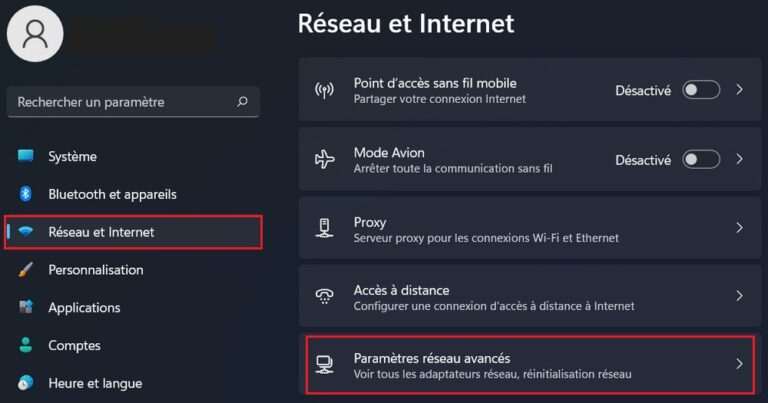 Comment désactiver une carte réseau dans Windows