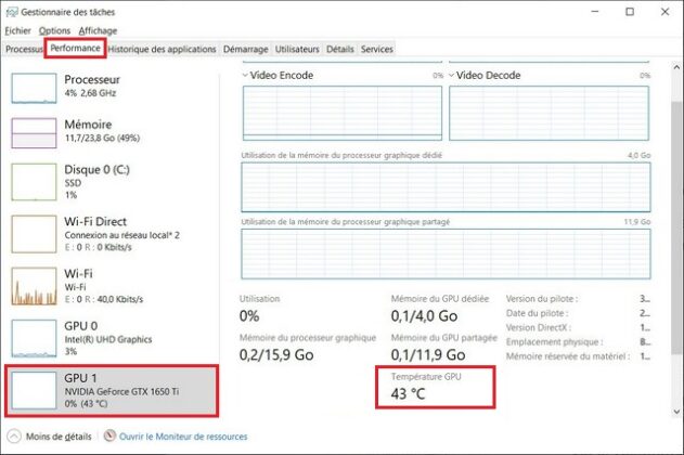 Comment V Rifier La Temp Rature De La Carte Graphique Sur Windows