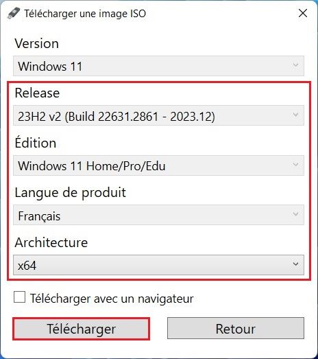 Créer une clé USB bootable Windows 11