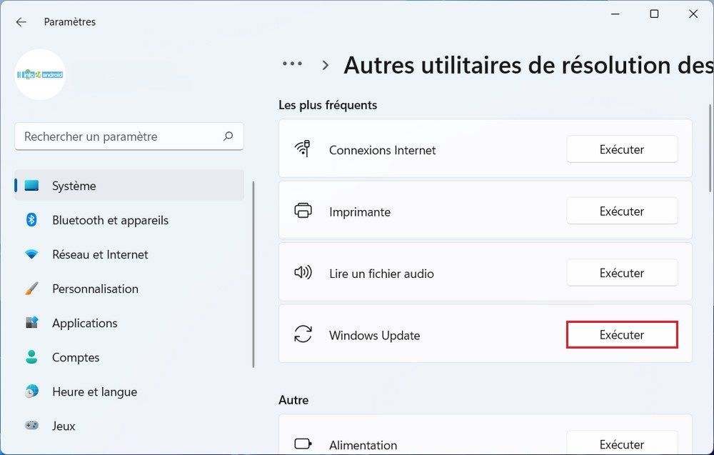 Résolution des problèmes de Windows Update