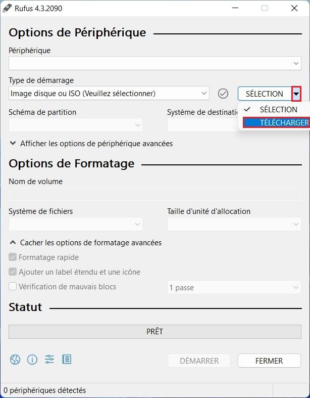 Créer une clé USB bootable Windows 11