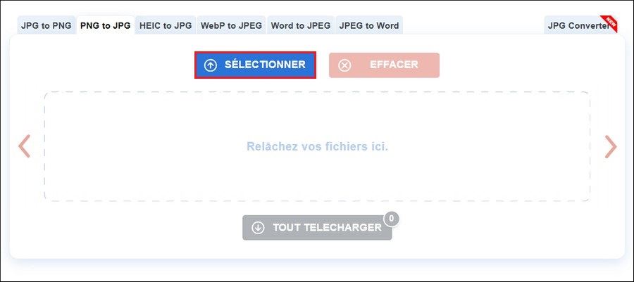 Sélectionnez le fichier PNG