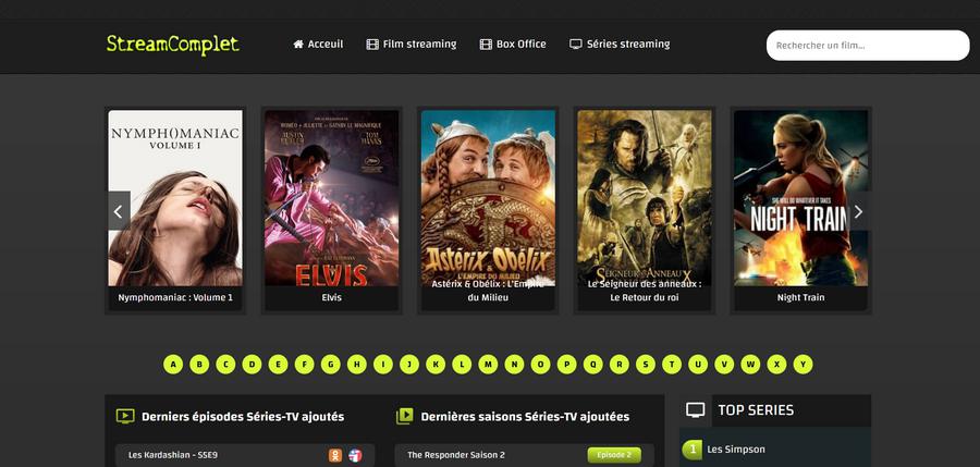 Streamcomplet - meilleurs site de streaming