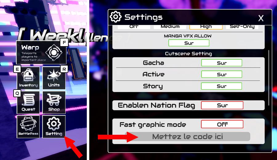 Comment utiliser les codes dans Anime World Tower Defense